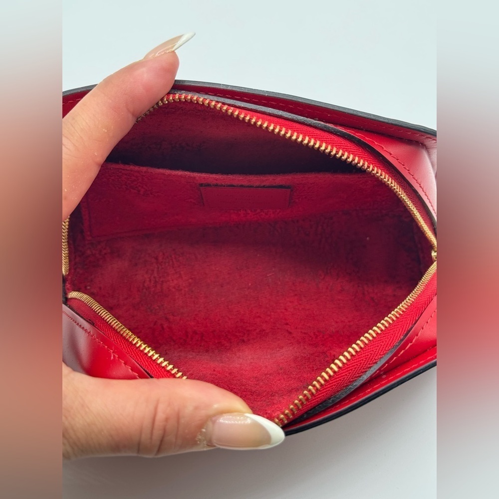 LOUIS VUITTON Epi Dauphine PM Pouch Castilian Red EUC - Picture 7 of 17